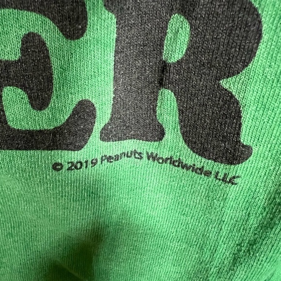 Christmas Snoopy green Delta Proweight tshirt sz XL comfy holiday cheer - Picture 3 of 9